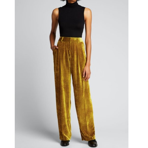 GREY LAB Velvet Pants in Gold - Picture 15 of 16